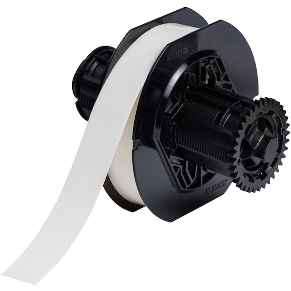 Brady B33 Polyester with Permanent Acrylic Adhesive Labels 0.375 in W x 85 ft L White B33C-375-422 - main